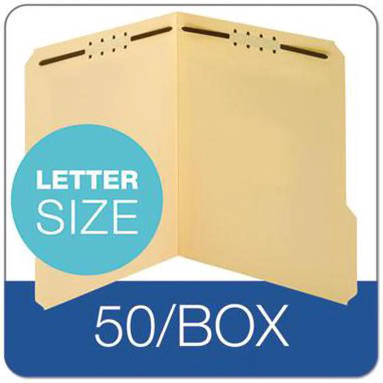 Alt view image 10 of 19 - Pendaflex Top Tab Fastener Folder 1/3 Cut Top Tab Letter 18 Point Manila 50/Box