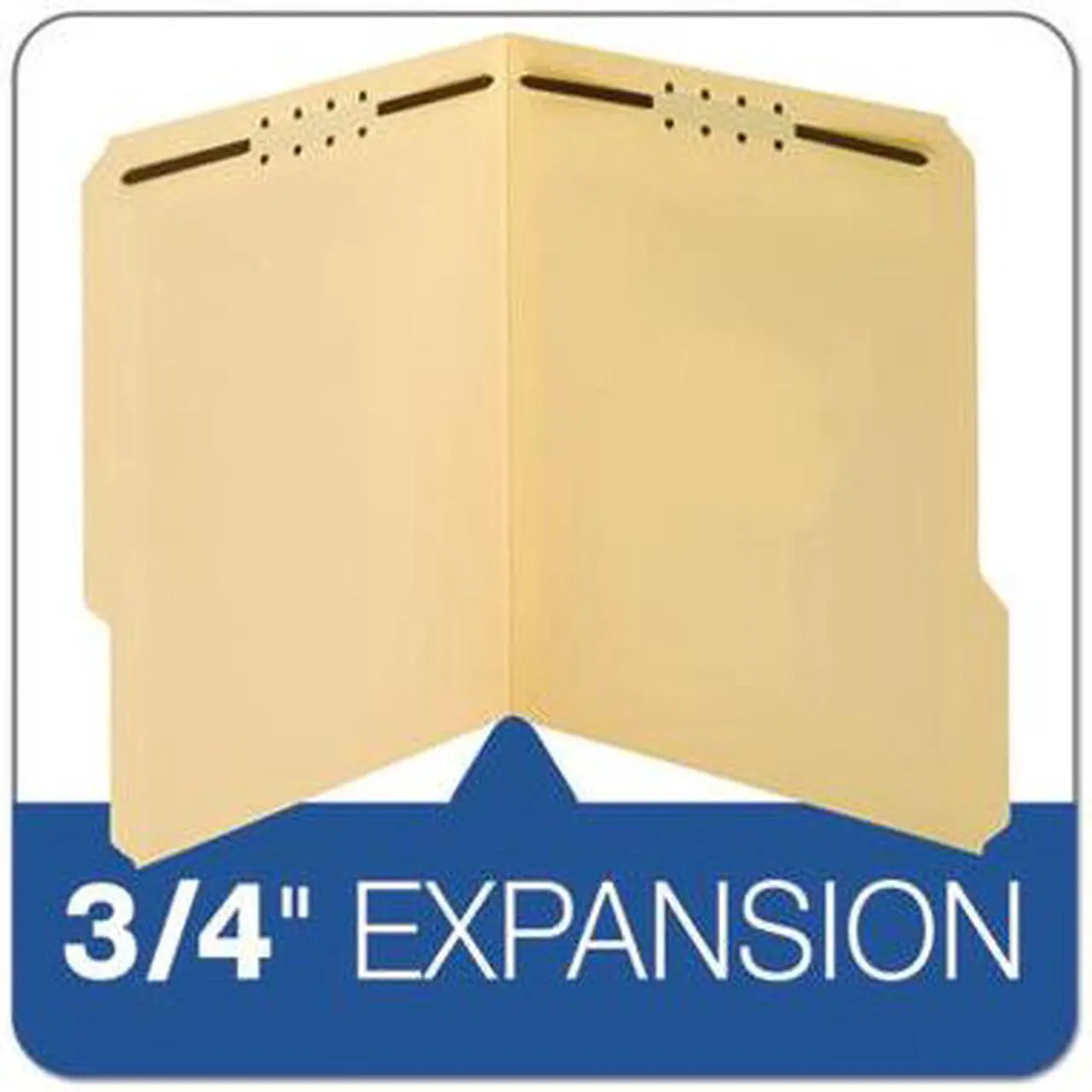 Alt view image 14 of 19 - Pendaflex Top Tab Fastener Folder 1/3 Cut Top Tab Letter 18 Point Manila 50/Box