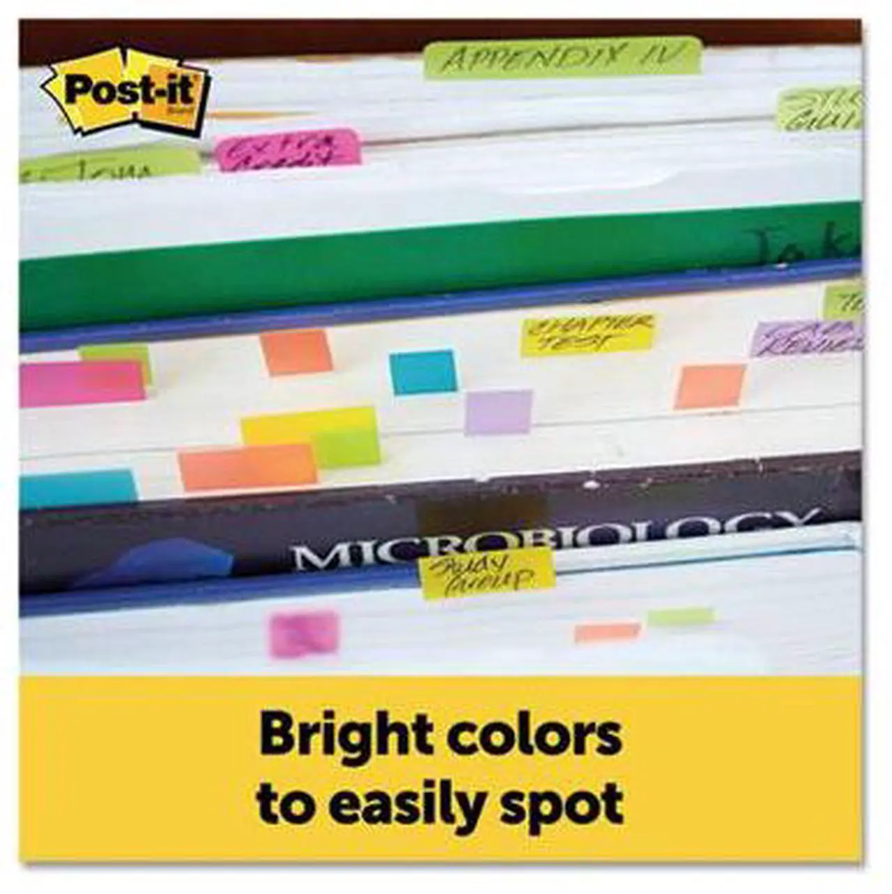Alt view image 12 of 20 - Post-it Page Flag Markers Assorted Brights 100 Strips/Pad 5 Pads/Pack 6705AN