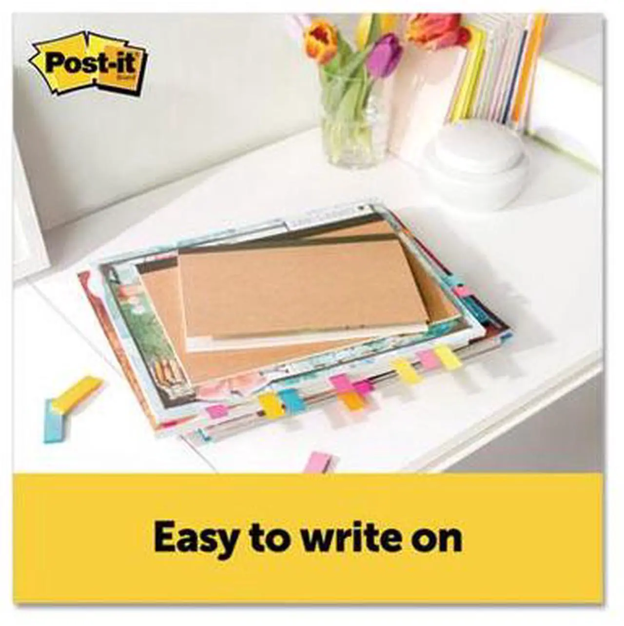 Alt view image 14 of 20 - Post-it Page Flag Markers Assorted Brights 100 Strips/Pad 5 Pads/Pack 6705AN