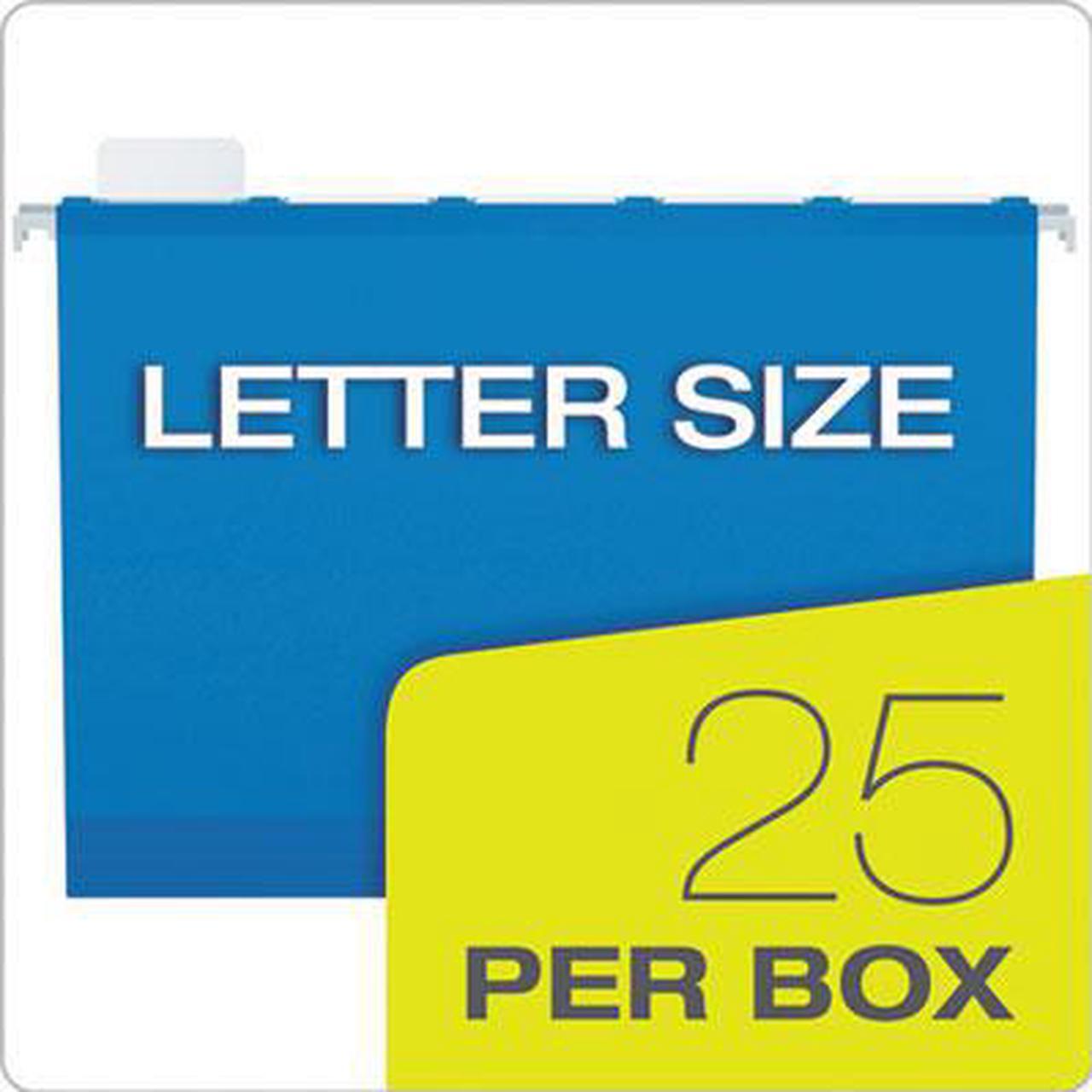 Alt view image 12 of 15 - Esselte Pendaflex / ACCO - 59203 - SureHook Reinforced Hanging Box Files, 3 Exp with Sides, Letter, Blue, 25/Box
