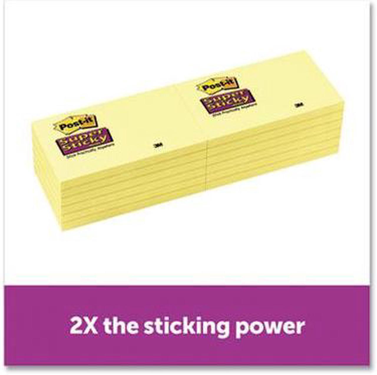 Alt view image 14 of 20 - Post-It Notes Super Sti Pad,Post-It 3x5 12,Cayw 65512SSCY