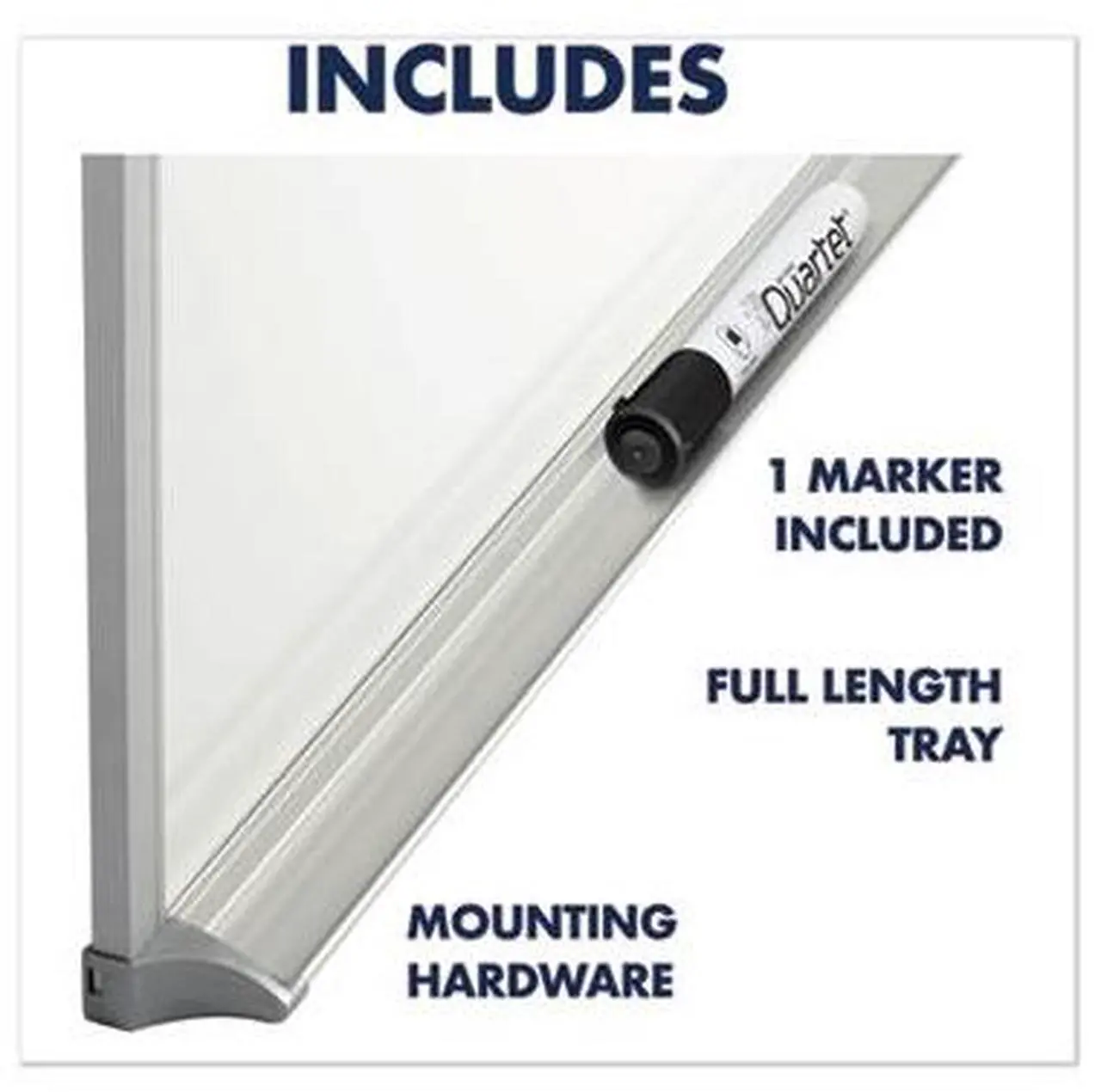 Alt view image 8 of 12 - Quartet PPA406 4' x 6' Porcelain Magnetic Aluminum Frame Whiteboard