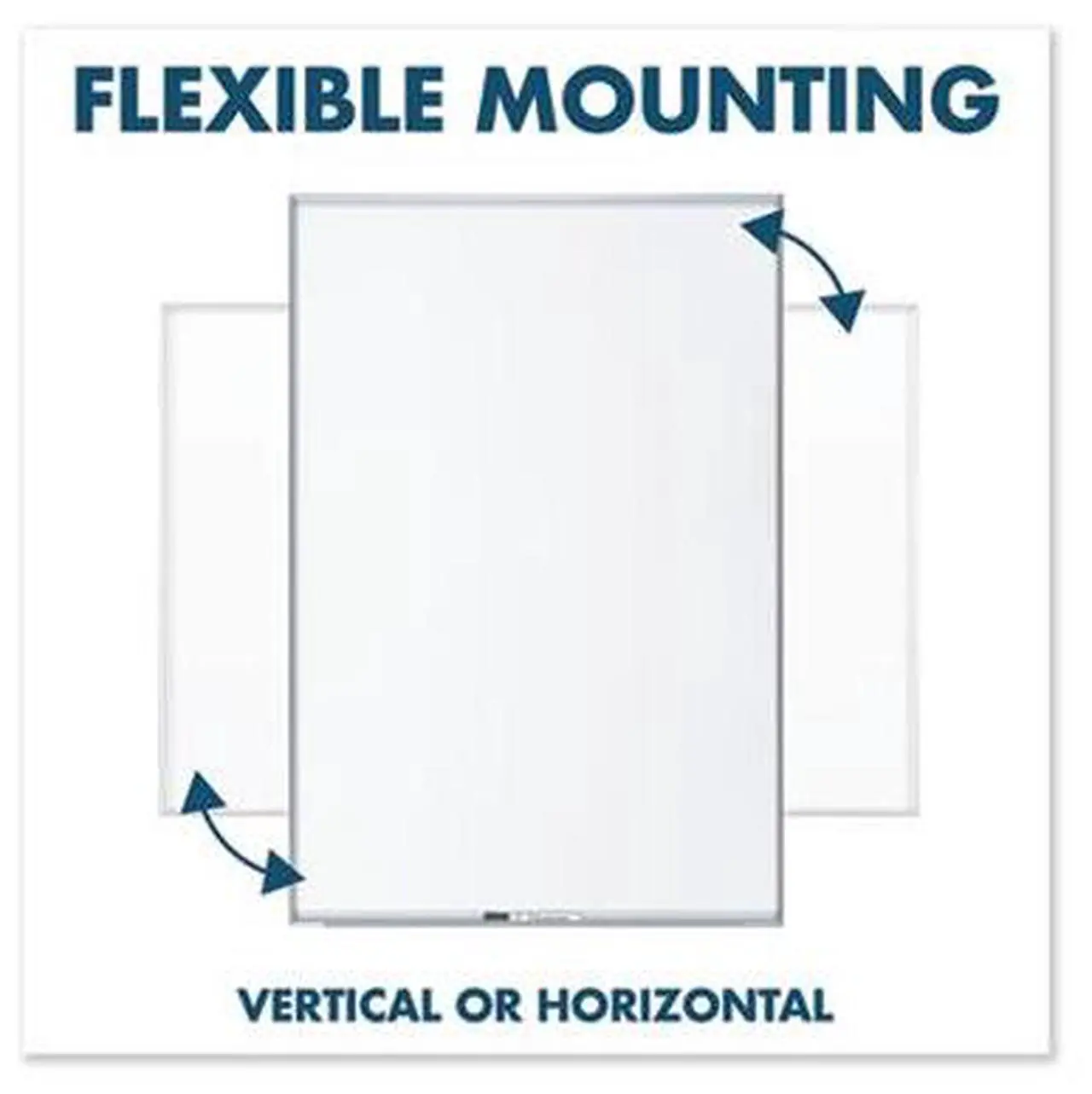 Alt view image 19 of 19 - Fusion Nano-Clean Magnetic Whiteboard 36 x 24 White Surface Silver Aluminum Frame NA3624F