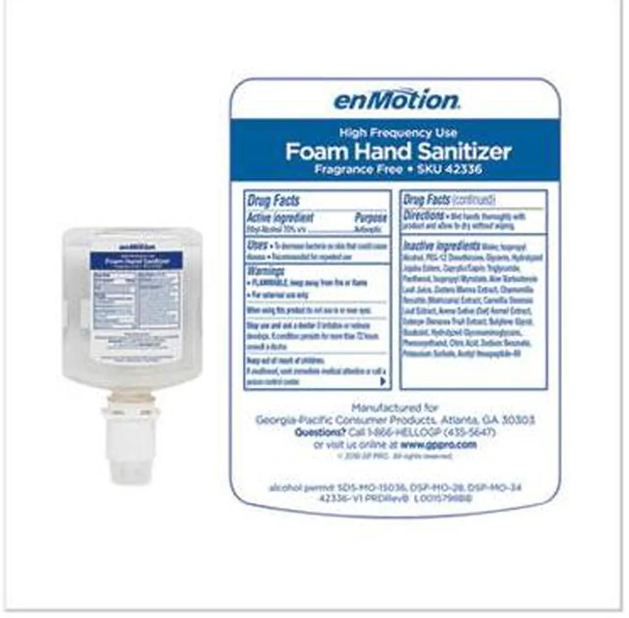 Alt view image 8 of 8 - Georgia Pacific - 42336 - 950mL Hand Sanitizer Bottle, 2 PK