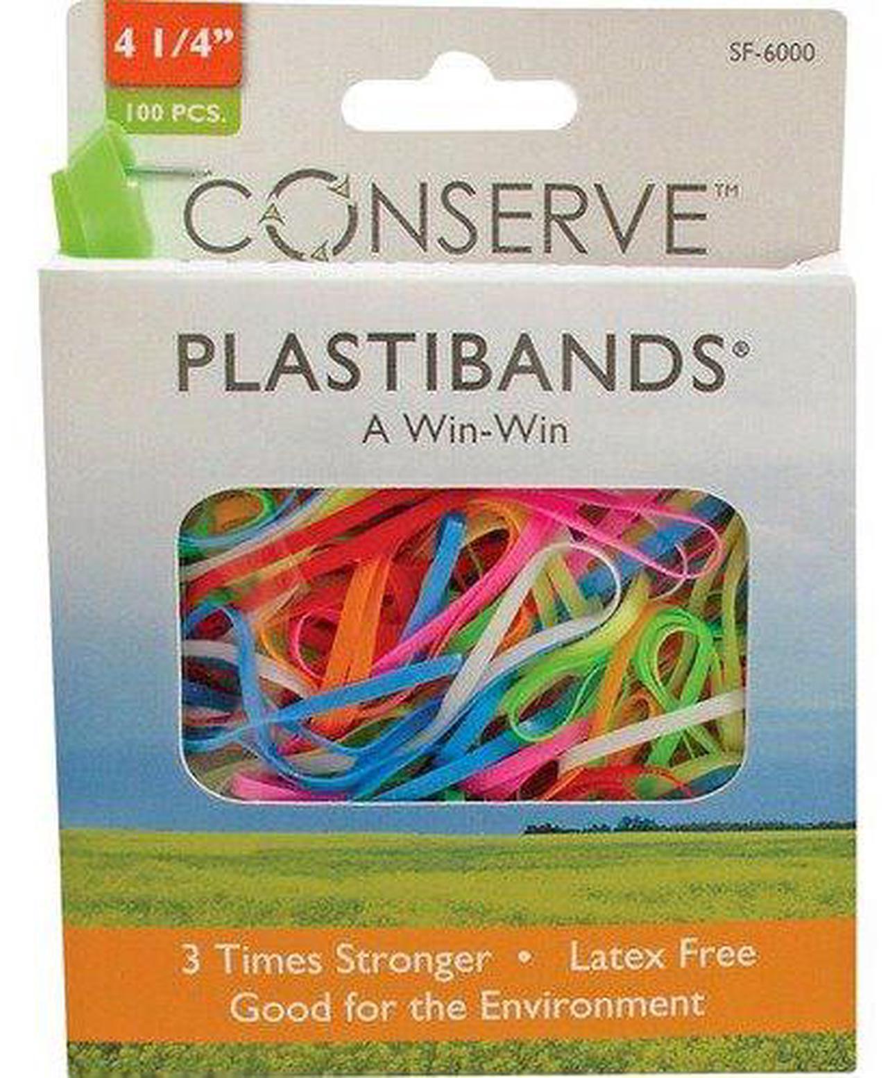 Alt view image 16 of 20 - Baumgartens PlastiBands, Size 4-1/4", 100/BX, Assorted Colors SF6000