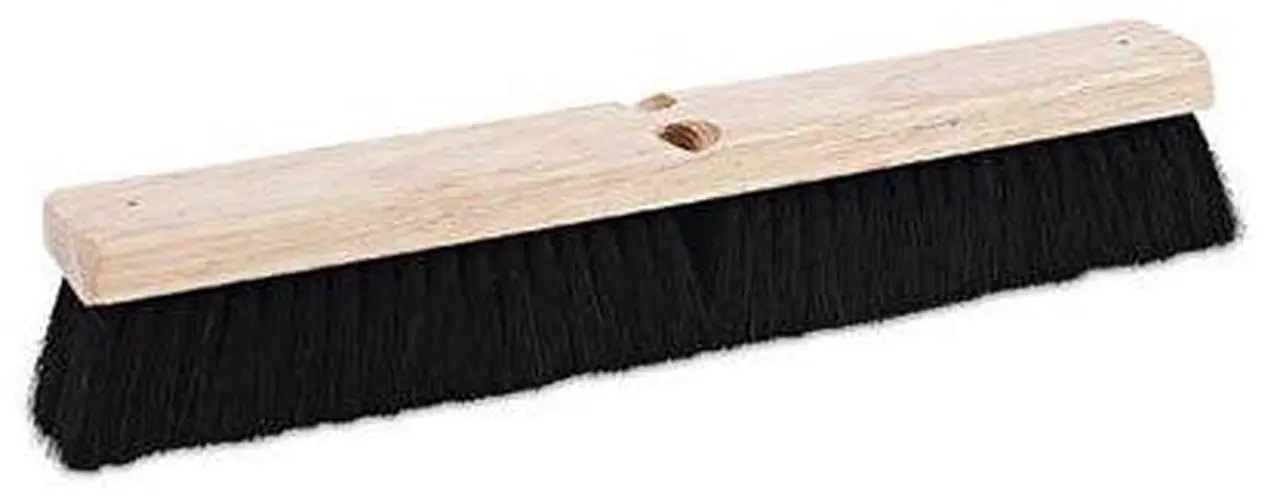 Alt view image 7 of 18 - Boardwalk Floor Brush Head 2 1/2" Black Tampico Fiber 18" 20218