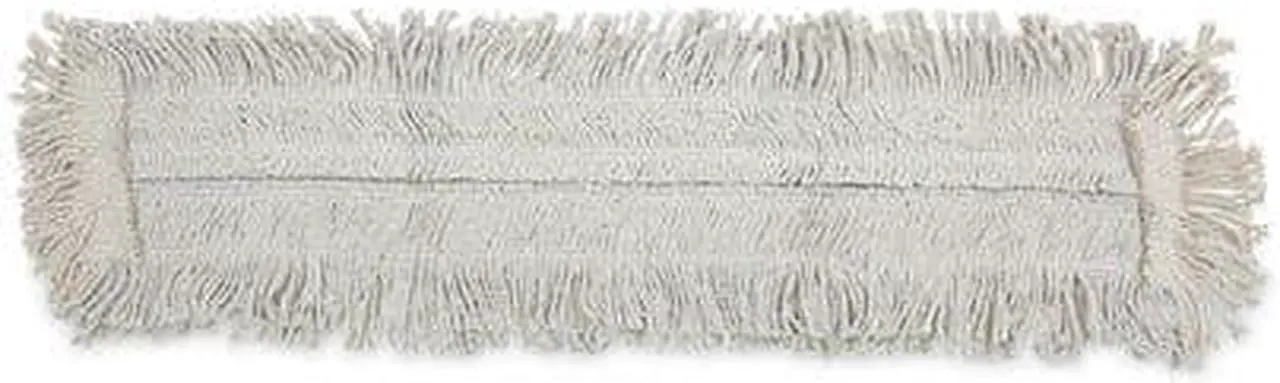 Alt view image 5 of 12 - Boardwalk Disposable Dust Mop Head w/Sewn Center Fringe Cotton/Synthetic 36w x