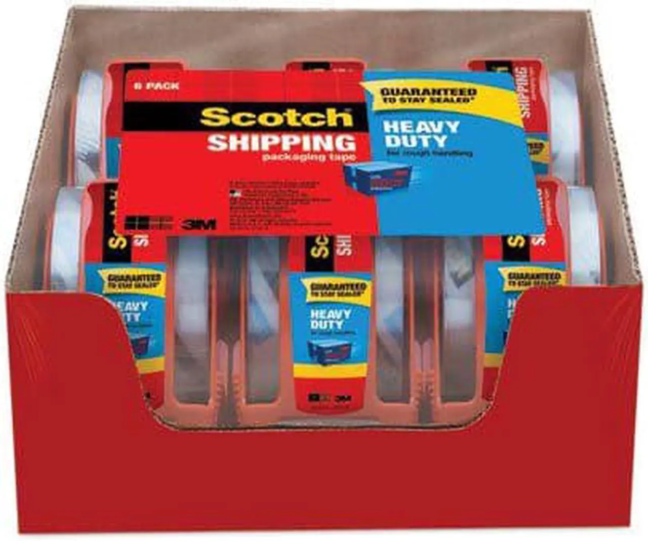 Alt view image 4 of 6 - Scotch 3850 Heavy-Duty Packaging Tape in Sure Start Disp. 1.88" x 800" Clear 6