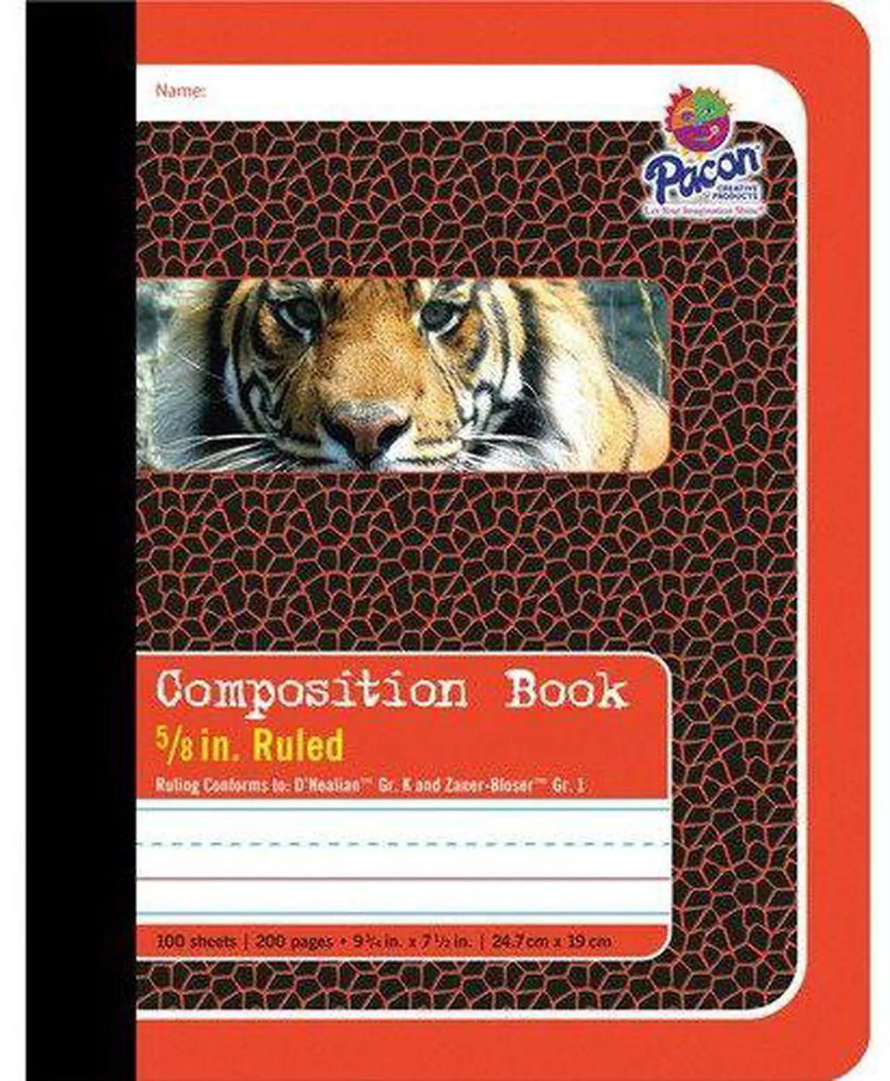 Alt view image 9 of 12 - Pacon 2427 Composition Book 100 Sheet - Ruled - 9.75" x 7.50" - 1 Each - White Paper