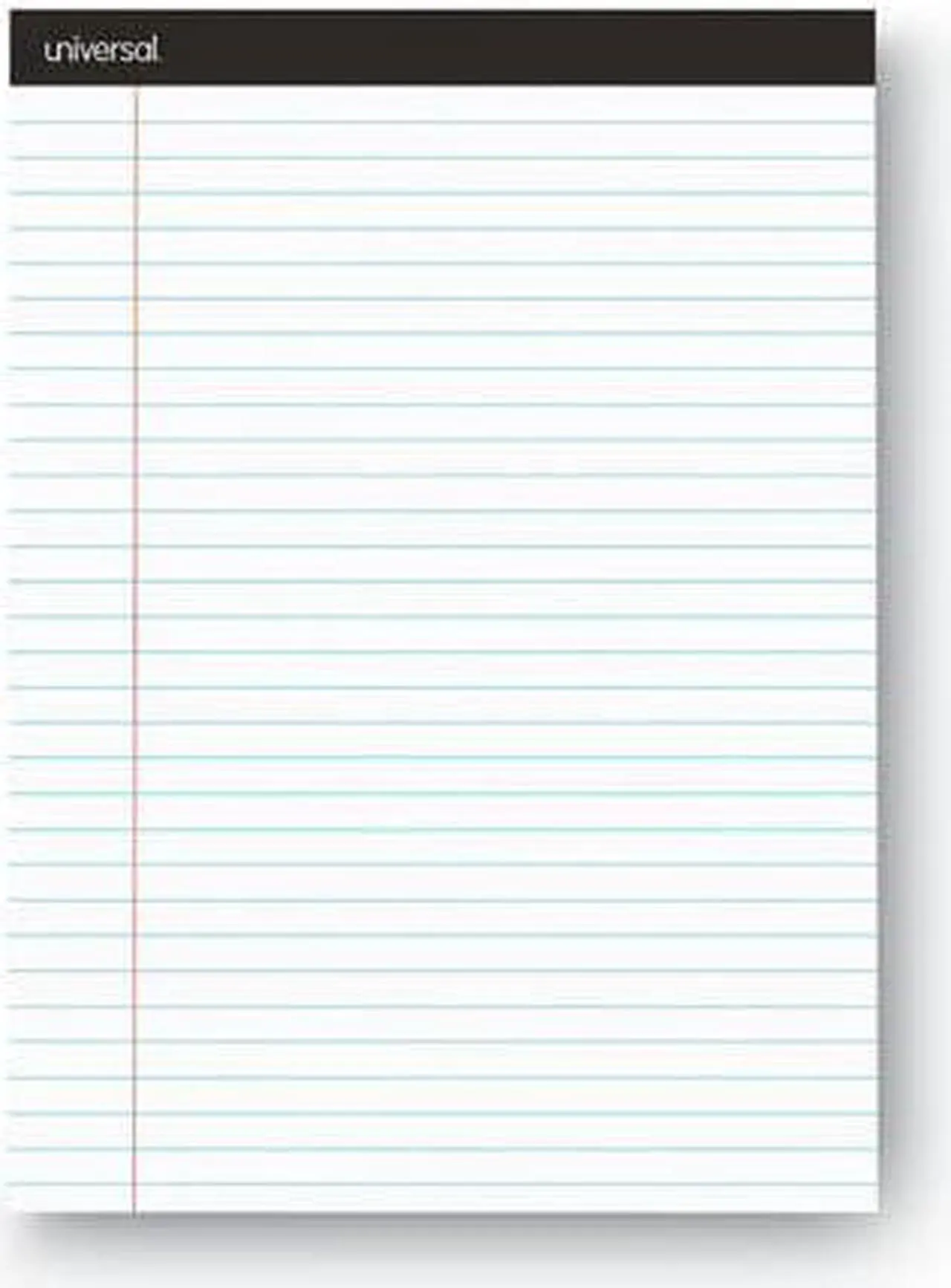 Alt view image 4 of 5 - Innovera UNV30730 Premium Ruled Writing Pads, White, 8.5 X 11.75, Legal/Wide, 50 Sheets, 12 Pads