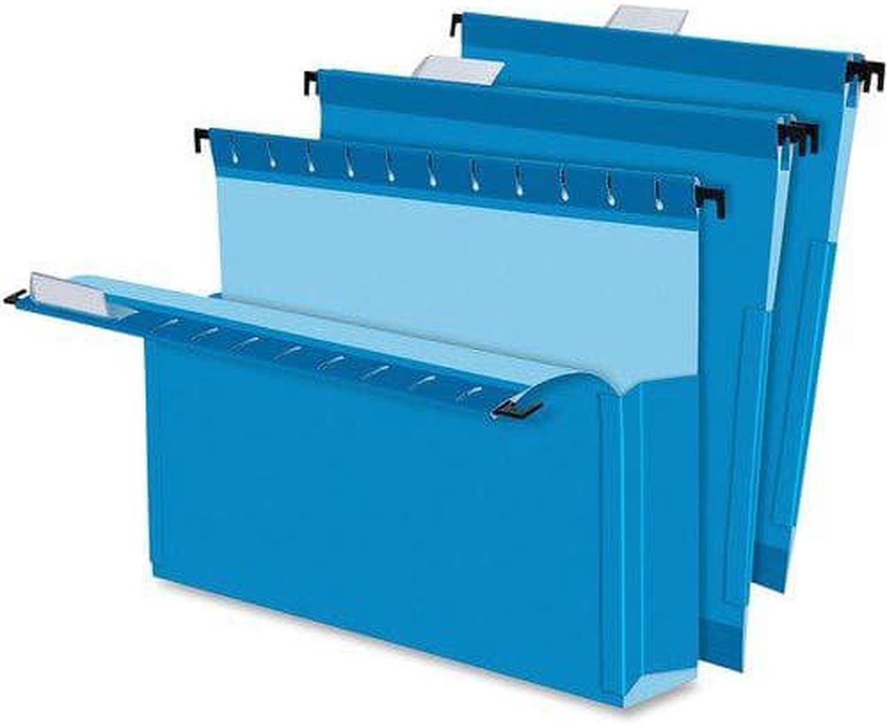 Alt view image 2 of 15 - Esselte Pendaflex / ACCO - 59203 - SureHook Reinforced Hanging Box Files, 3 Exp with Sides, Letter, Blue, 25/Box