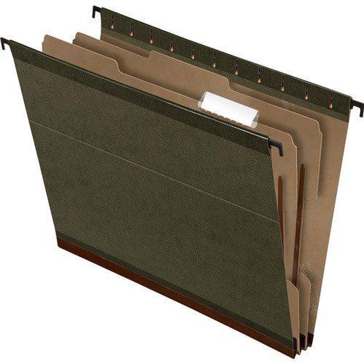 Alt view image 8 of 14 - Tops Pendaflex 59254 2   Expansion Hang Folders  Letter  6-Section  GN  10/box