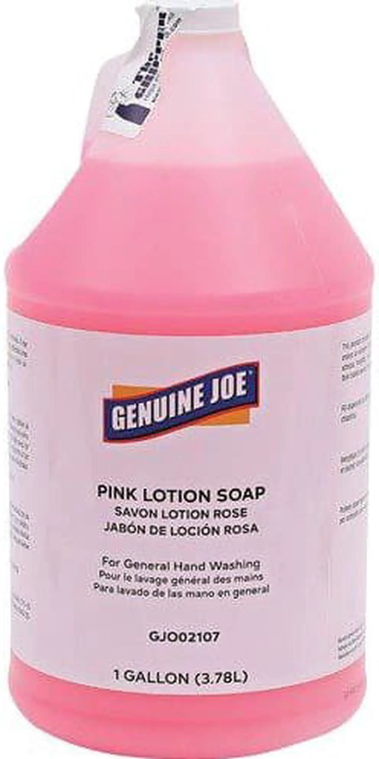 Main image of Genuine Joe Pink Lotion Hand Soap, Gallon, Each (GJO02107)