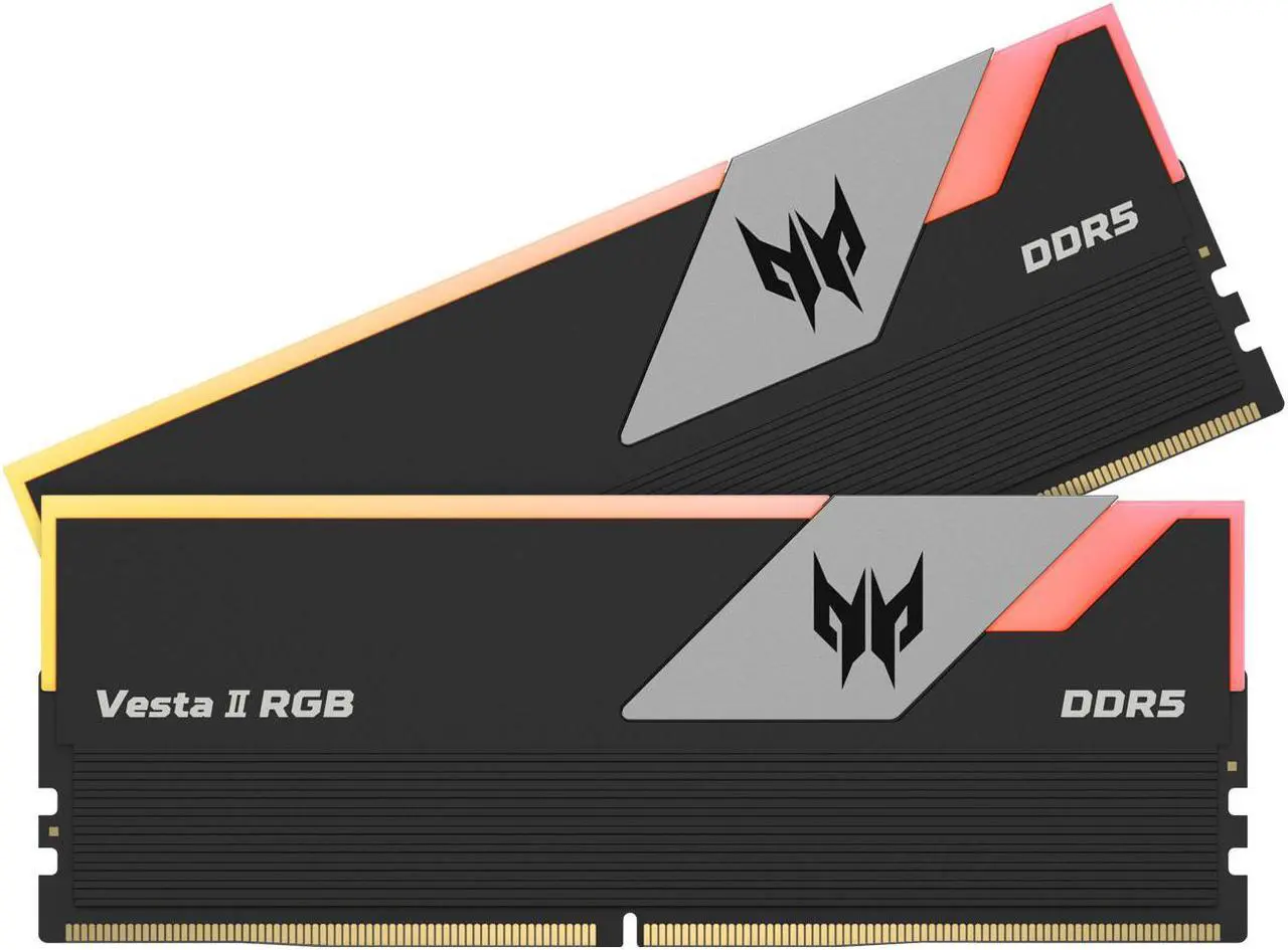 Main image of Acer Predator Vesta II RGB DDR5 Gaming RAM 64GB (32GBx2) 5200MHz PC5-41600 CL38 288-Pin Computer Memory for Desktop PC - BL.9BWWR.320