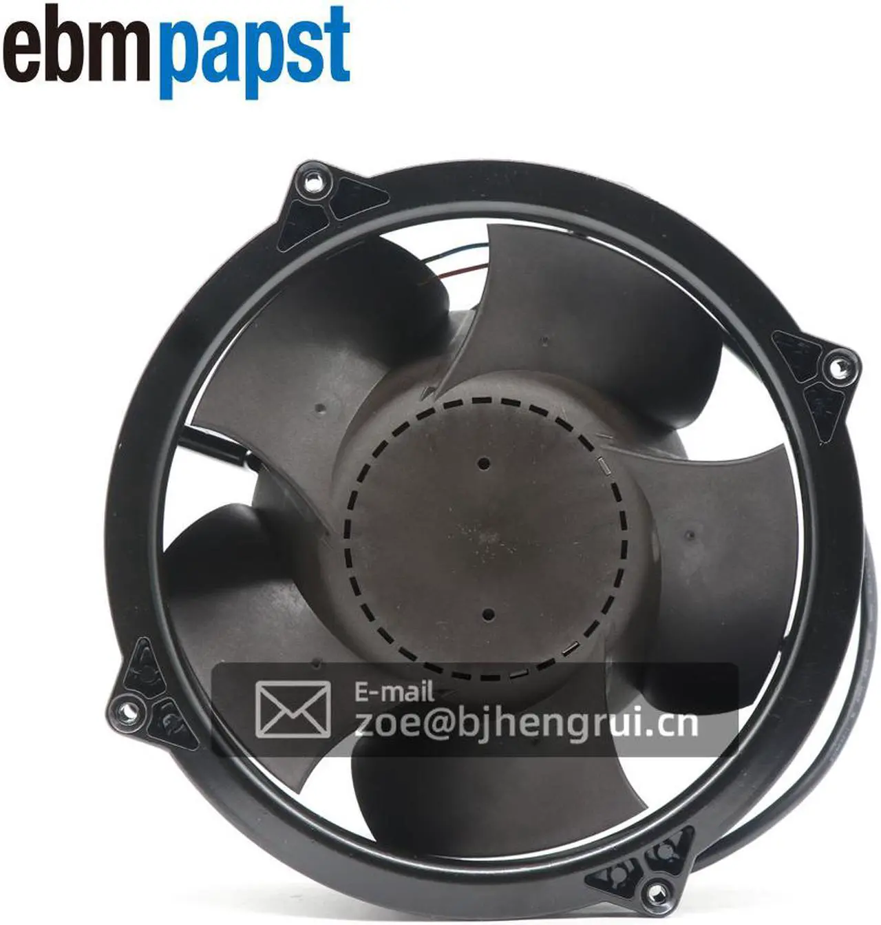 Main image of Ebmpapst W1G180-AB47-01 EC Diagonal 48V DC 200x70mm Round 544.4CFM 100W 69dBA Wire Leads Compact Fan for Emerson Inverter