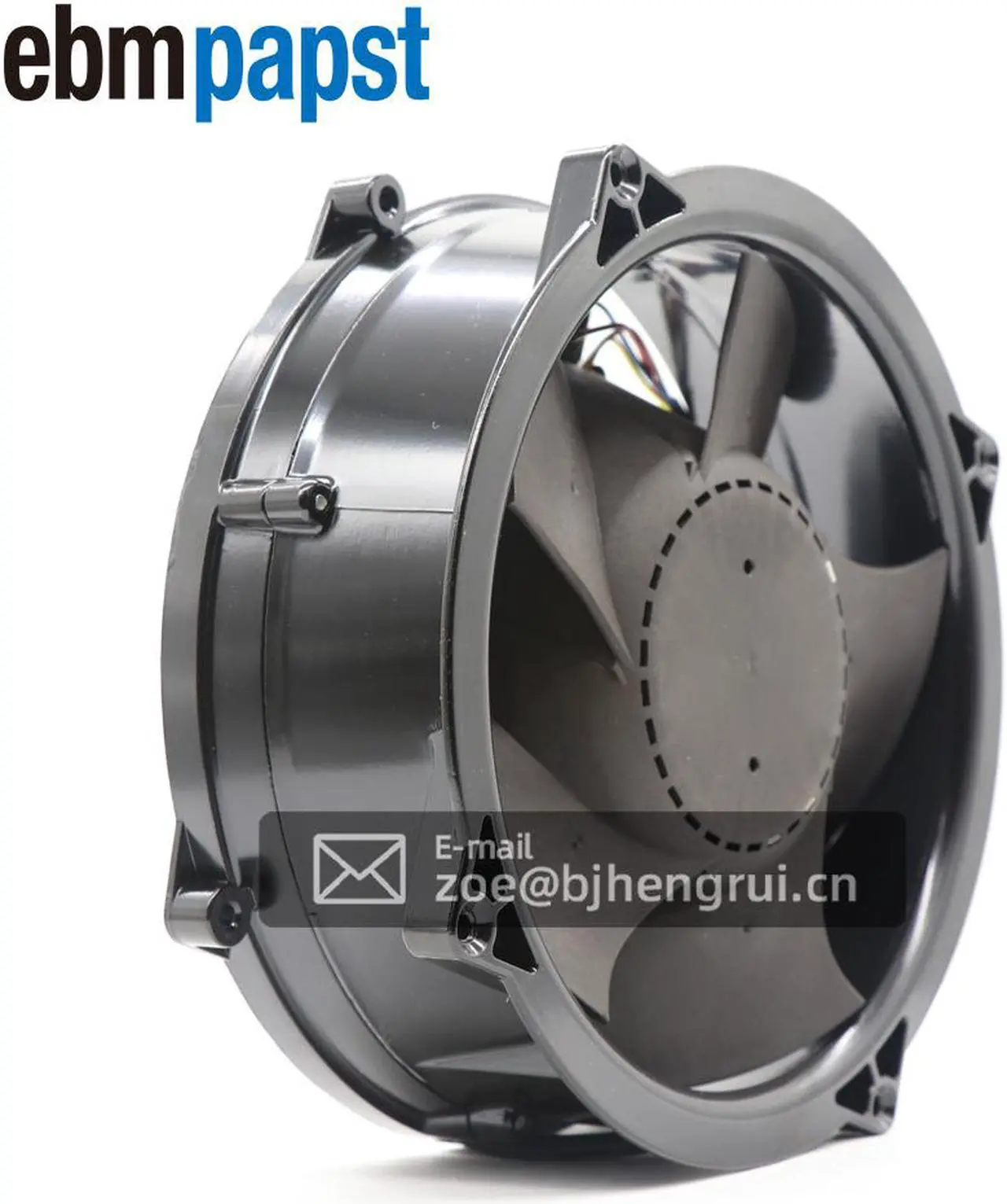 Alt view image 4 of 7 - Ebmpapst W1G180-AB47-01 EC Diagonal 48V DC 200x70mm Round 544.4CFM 100W 69dBA Wire Leads Compact Fan for Emerson Inverter