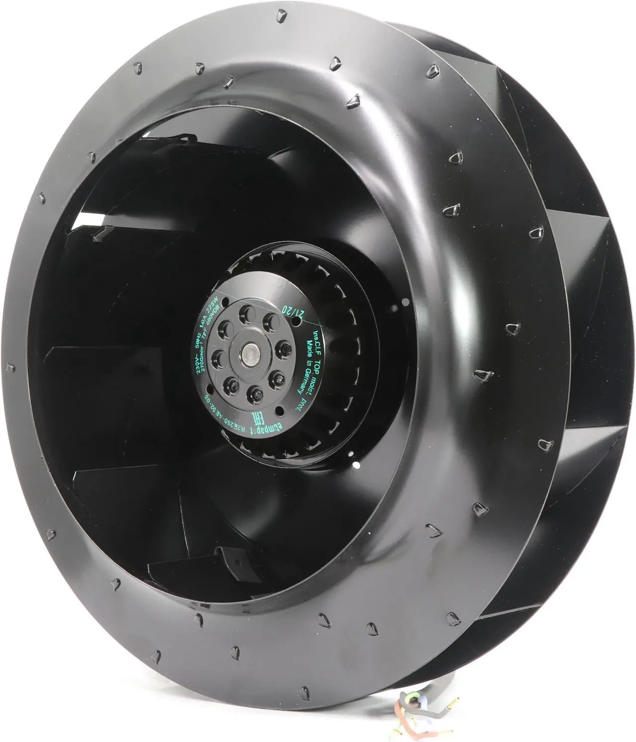 Alt view image 2 of 7 - Ebmpapst R2E280-AE52-05 230V AC 225W F280MM Centrifugal  Cooling Fan for AB Inverter Able to Replace R2E280-AE52-17