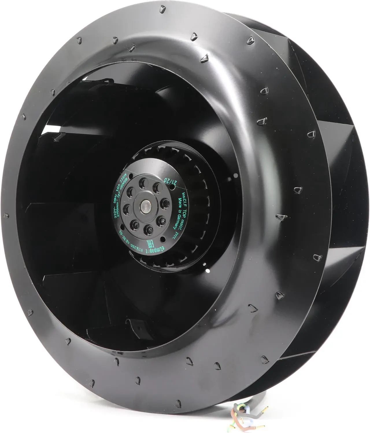 Alt view image 3 of 7 - Ebmpapst R2E280-AE52-05 230V AC 225W F280MM Centrifugal  Cooling Fan for AB Inverter Able to Replace R2E280-AE52-17