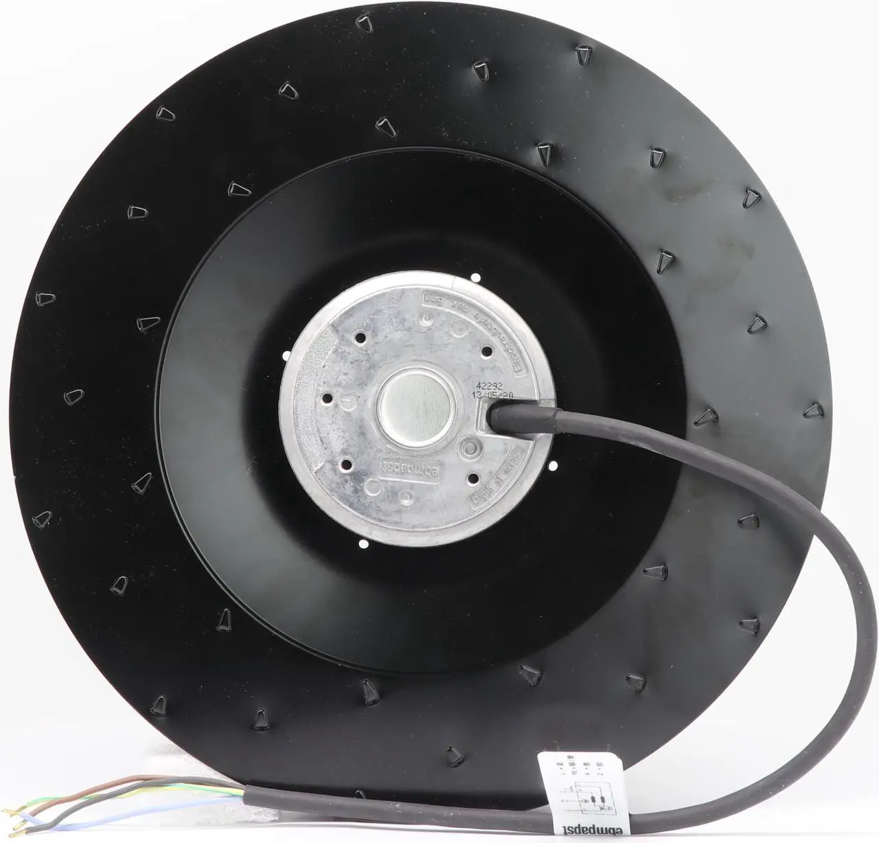 Alt view image 5 of 7 - Ebmpapst R2E280-AE52-05 230V AC 225W F280MM Centrifugal  Cooling Fan for AB Inverter Able to Replace R2E280-AE52-17
