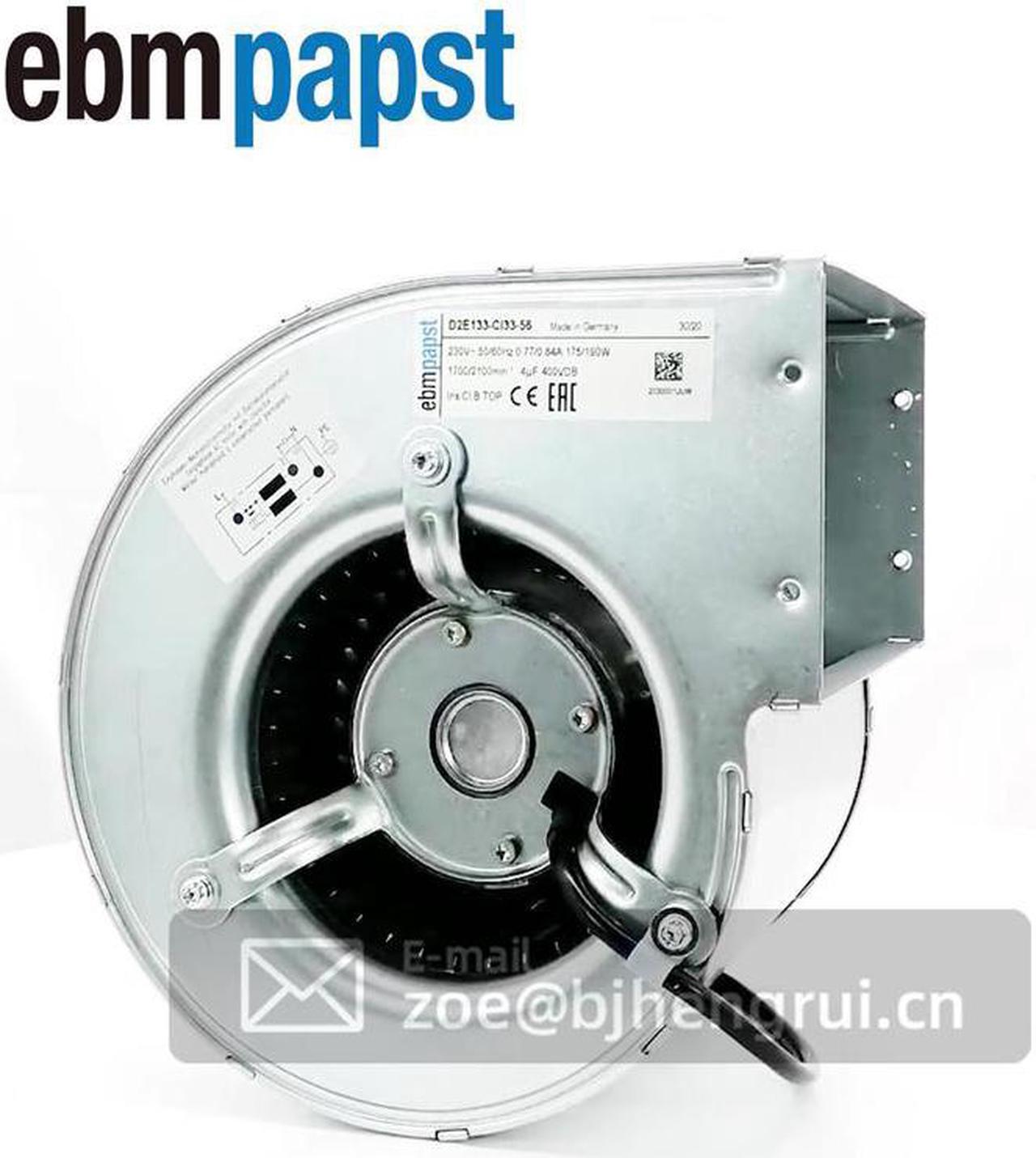 Alt view image 3 of 7 - Ebmpapst D2E133-CI33-56 230V 0.77/0.84A AC Centrifugal Fan Forward Curved Blower Dual-intake ABB Inverter Cooling Fans