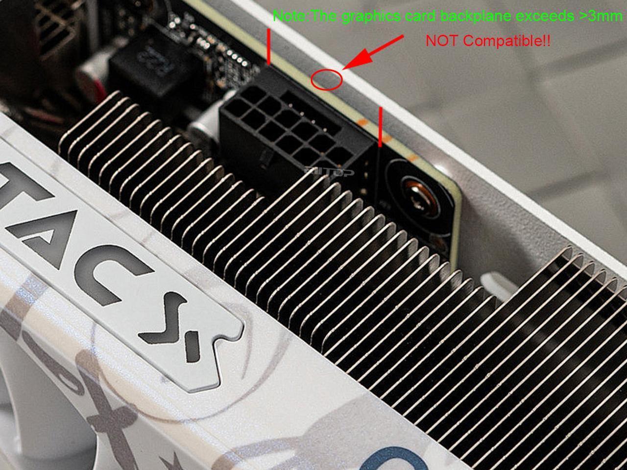 Alt view image 5 of 7 - 12VHPWR 16Pin 180 Degree Angled Adapter PCI-e 5.0 Graphics Card Power Supply for 12+4pin RTX 3090Ti 4070Ti 4080 4090 Graphic Card GPU, Aluminum ATX 3.0 16 Pin GPU Power Connector 600W - (Type A)