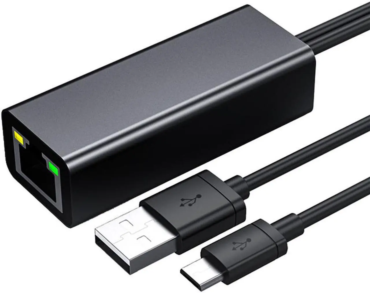 Main image of Ethernet Adapter for TV Stick, Fire Stick Ethernet Adapter, Micro USB to RJ45 Ethernet Adapter with USB Power Supply Cable for Streaming Sticks