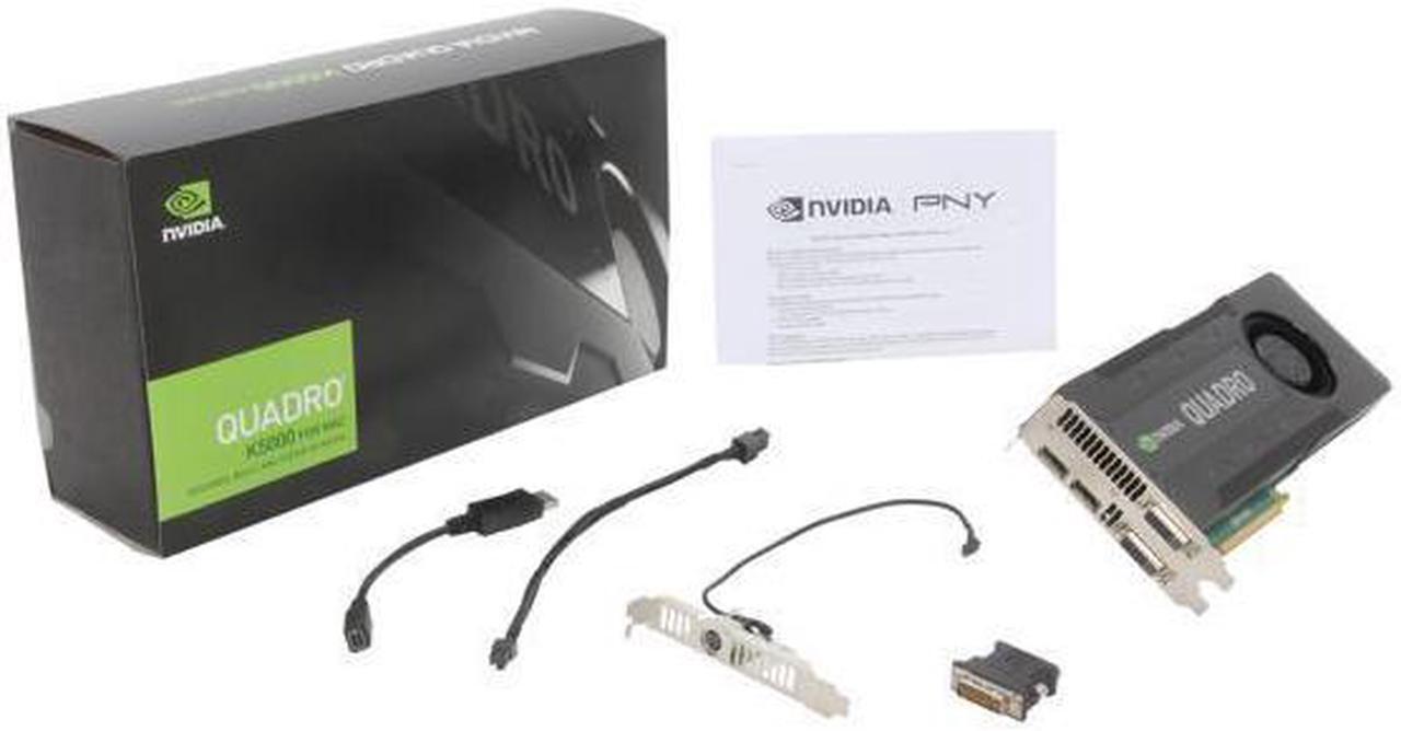 Alt view image 6 of 7 - NVIDIA® Quadro® K5000 for Mac VCQK5000MAC-PB 4GB 256-bit GDDR5 PCI Express 2.0 x16 SLI Supported Workstation Video Card