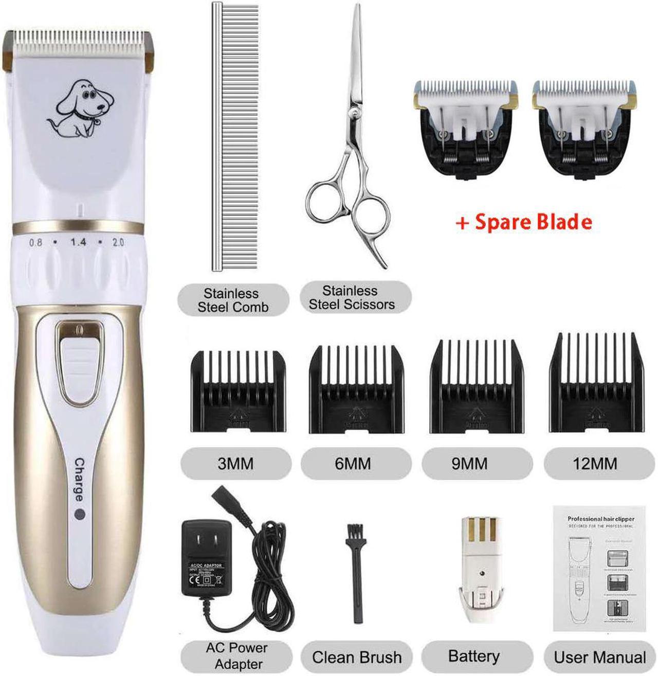 Electrical Cat Dog Hair Trimmer Pet Hair Clipper Hair Remover Cutter Grooming Pets Dog Puppy Haircut Low-noise 110-240V