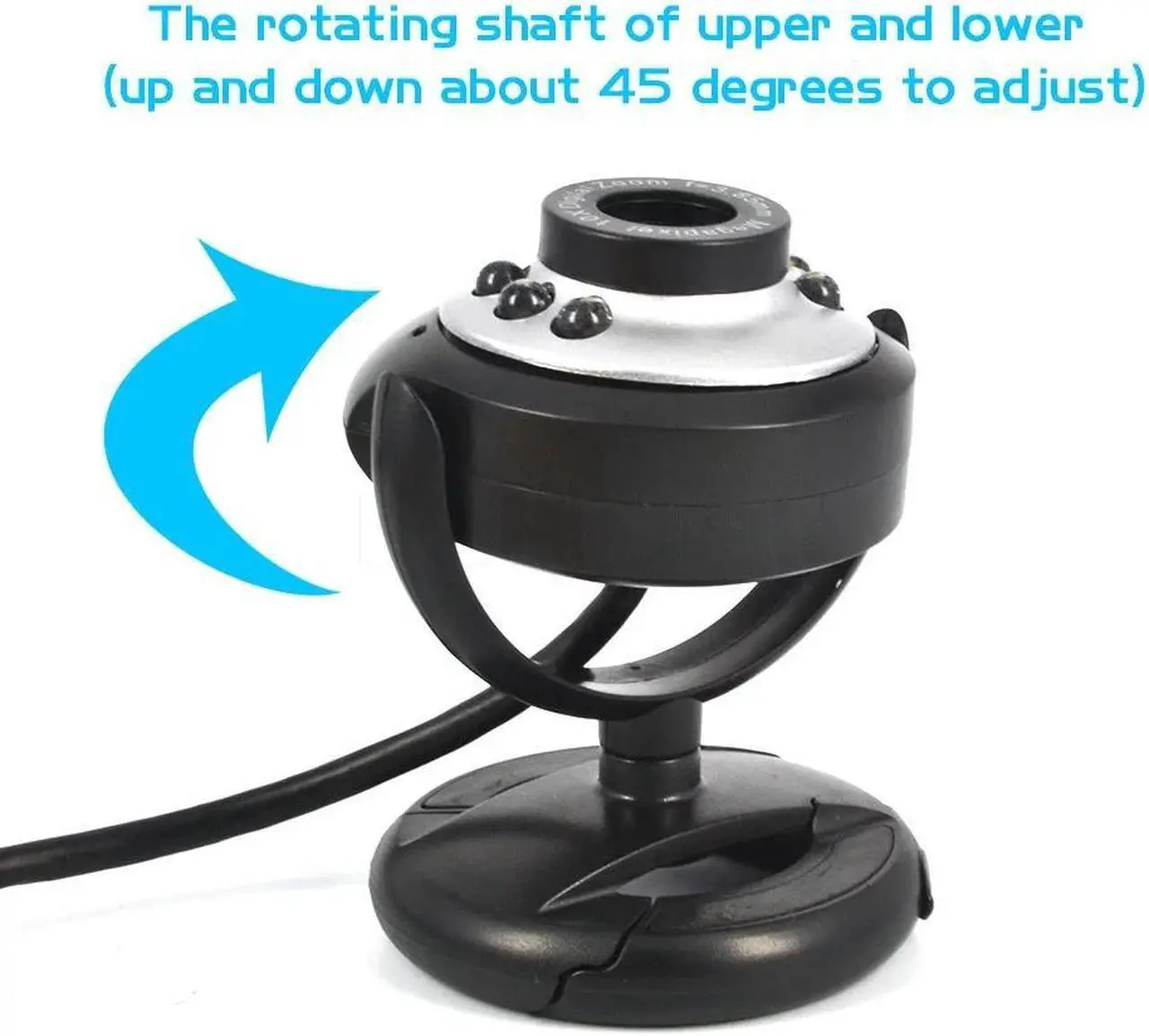 Alt view image 3 of 5 - High Quality 30.0 Mega Pixel Web Cam With 6 LED HD Webcam Camera Built-in MIC Microphone For PC