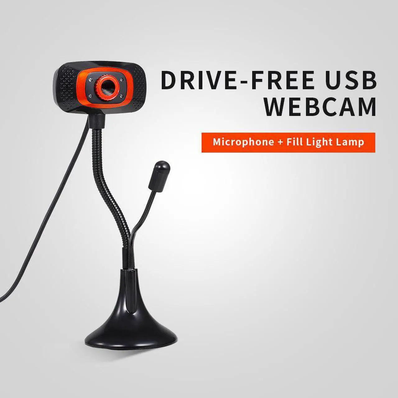 Main image of USB Webcam Web Camera with Microphone Light web cam PC camera for PC Computer Plug and Play wide angle usb webcam