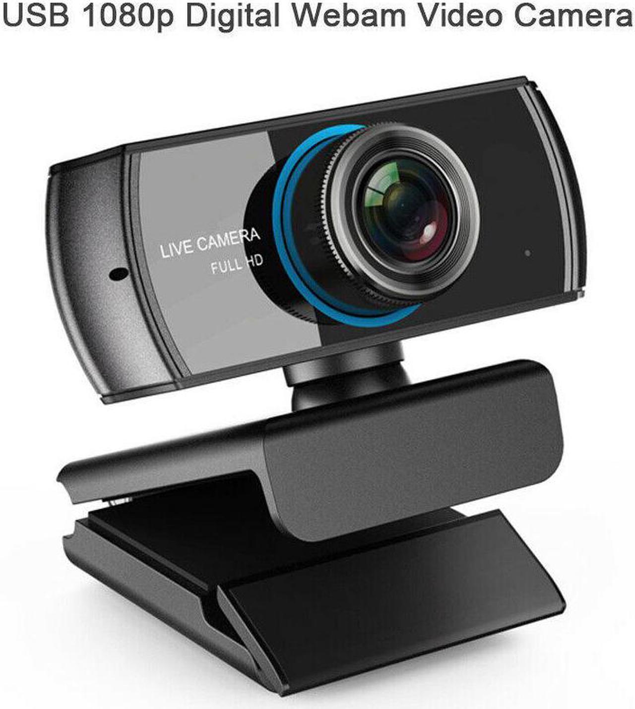 HD 1080P Webcam PC Video Meeting Camera Built-in Microphone USB 2.0 Video Calling with Stereo Audio Offical DVR Web Cam