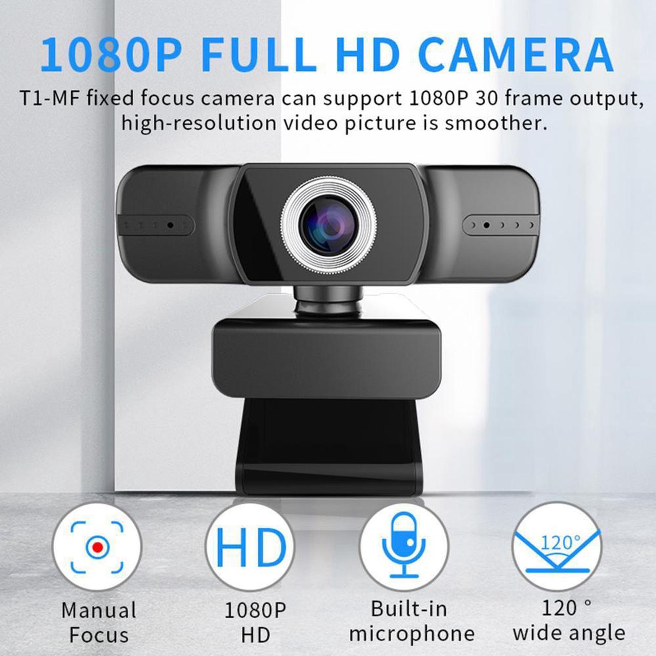 USB Web Camera 1080P HD 5MP Computer Camera Webcams Built-In Sound-absorbing Microphone 1920 *1080 Dynamic Resolution