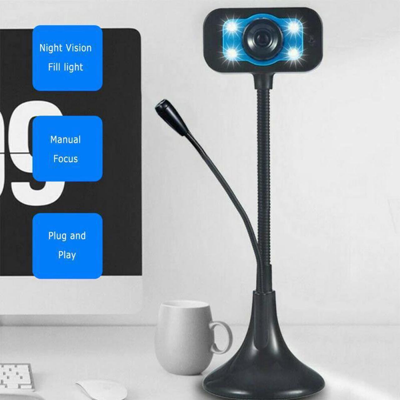 1080P Full HD Web Camera Webcam USB3.0 Auto Focus Video Call With Mic For Computer PC Laptop For Video Calling Conferencing Work