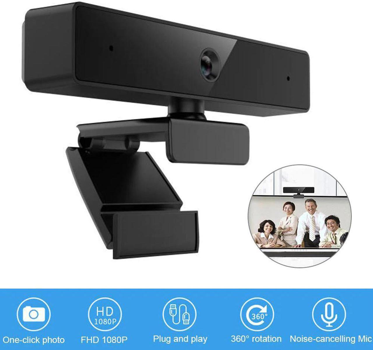 HD 1080P Webcam with Built-in Microphone Video Conference Live Streaming USB Web Camera for PC Remote Office High Quality