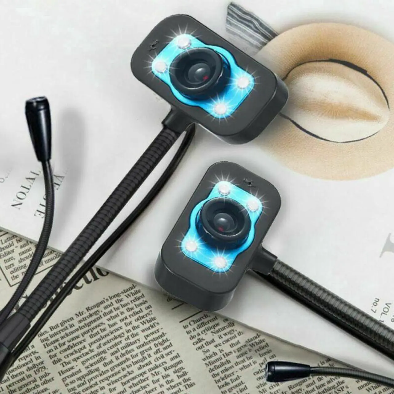 Alt view image 2 of 5 - HD Webcam Video Webcam USB Camera Built-in Microphone Video Teaching Live With Mic HD LED Web Camera MIC