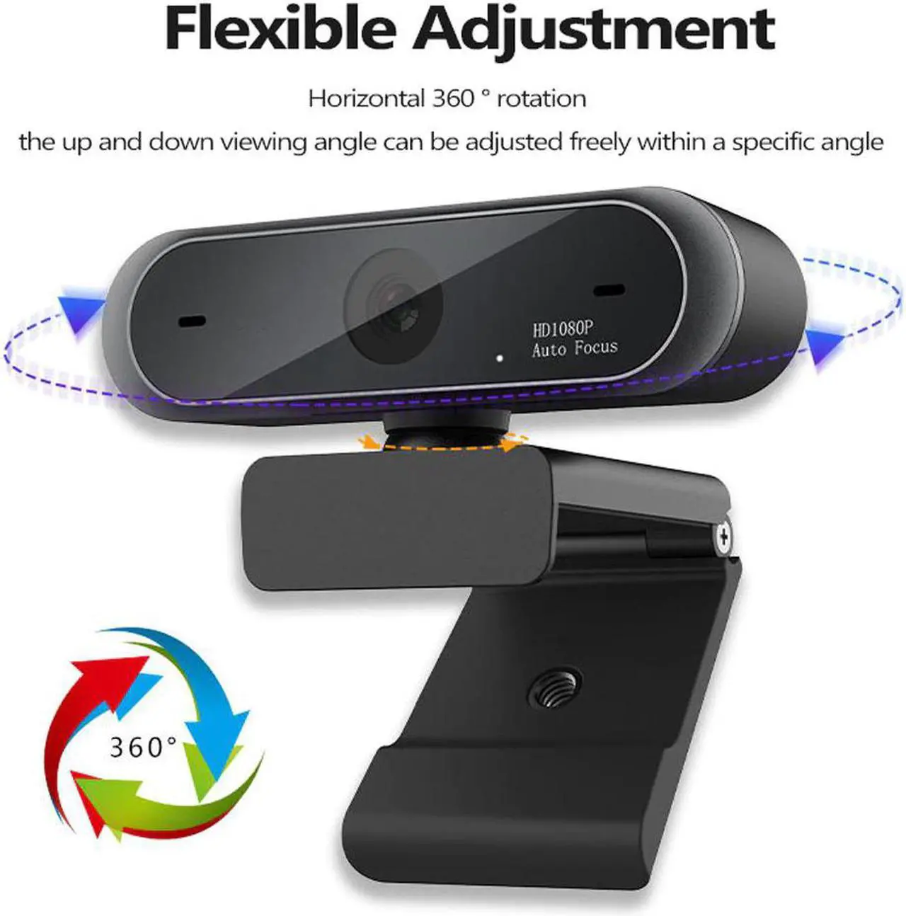 Alt view image 4 of 5 - Full HD Webcam 1080p USB Camera High-definition web camera with microphone Clear PC Computers Webcam for Laptop web camera