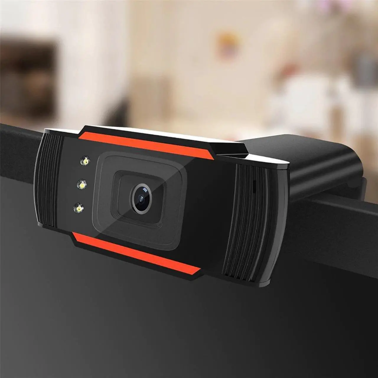Alt view image 3 of 5 - HD Webcam Web Cam Camera LED Computer PC Laptop 2.0 Webcam 720P HD Camera with Microphone for Streaming Recording #25