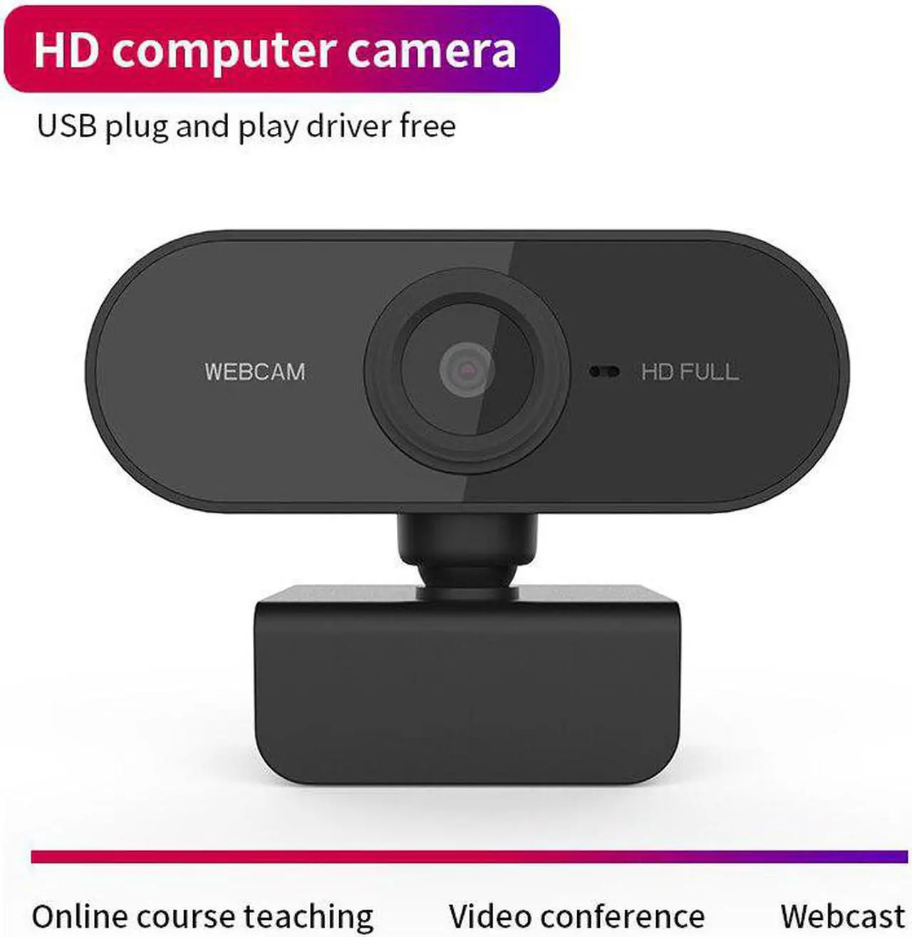 Main image of PC Webcam Full HD 2K/1080P USB Video Gamer Camera For Portatile Laptop Windows 10 Computer Web Cam Built-in Microphone