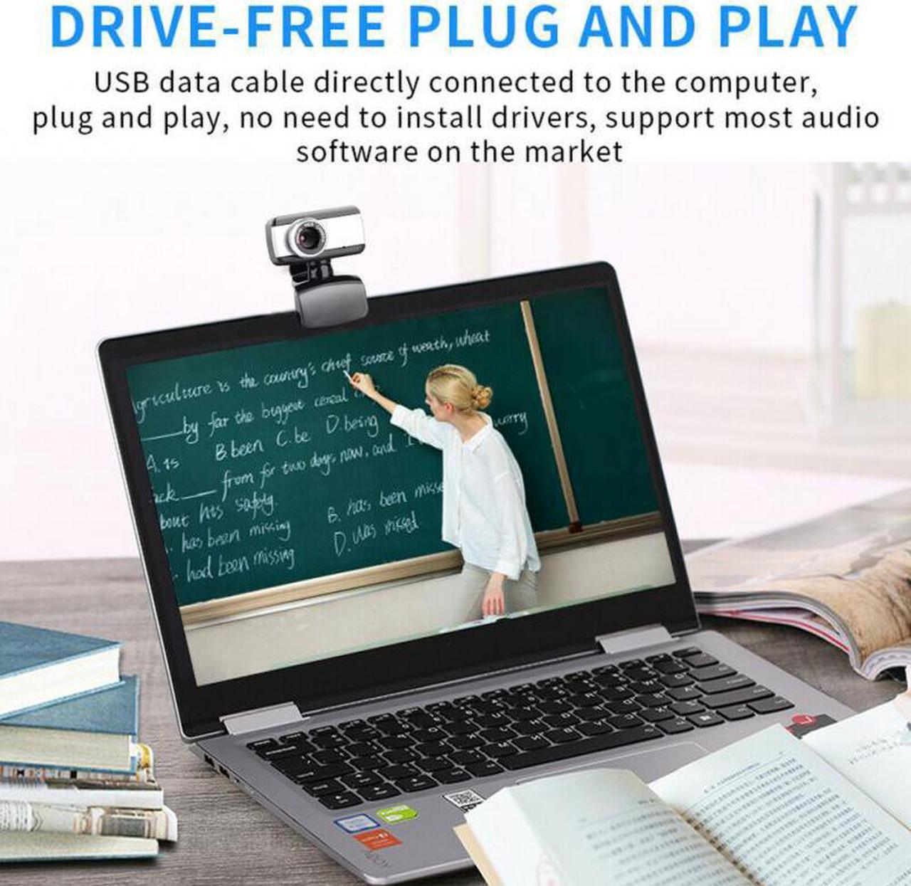 Alt view image 4 of 5 - 30FPS USB 2.0 HD Webcam Camera Web Cam With Mic For Computer PC Laptop Desktop For Youtube Live Teleworking Video Conference