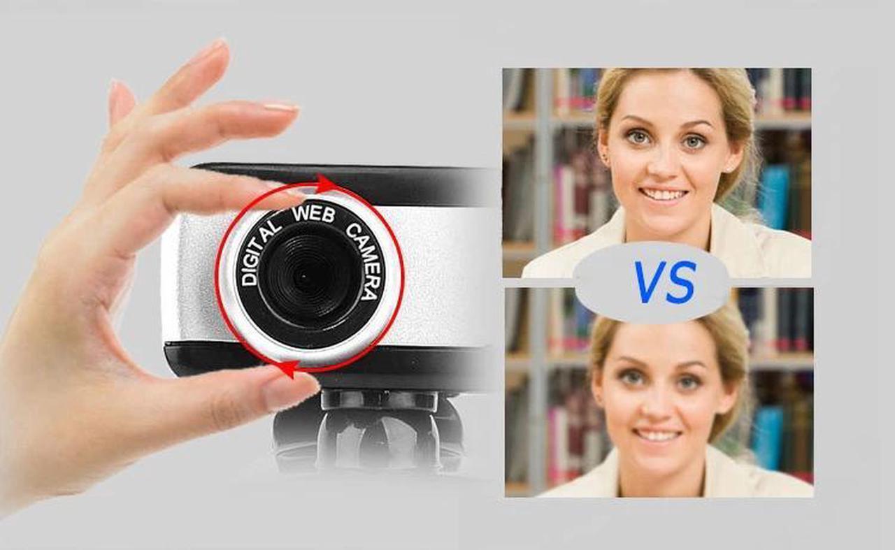Alt view image 5 of 5 - Computer Webcam Video  USB 2.0 Web Camera With Microphone Laptop Desktop PC Computer Web Camera Mic Online Teaching Class