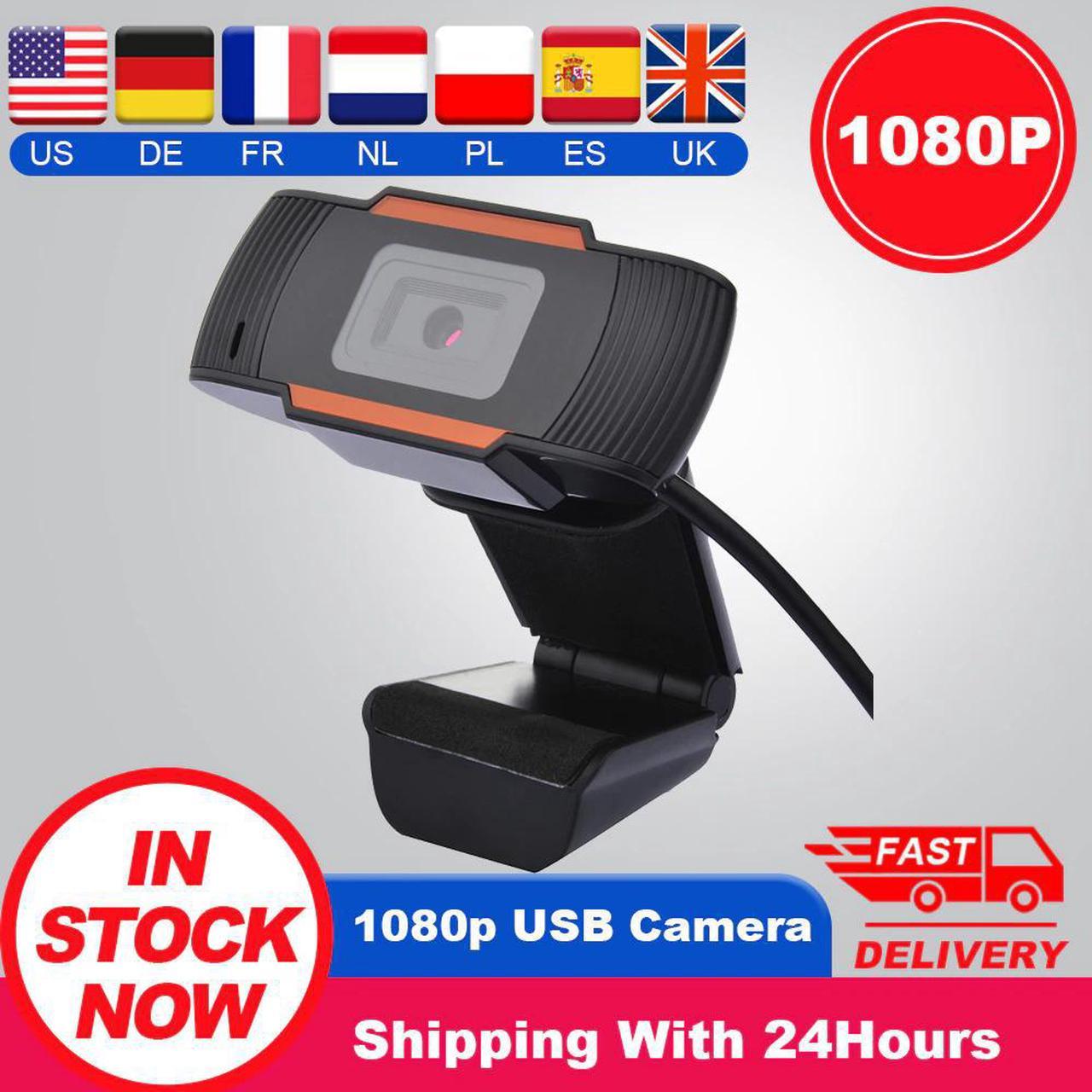 HD Webcam 1080P USB Camera Webcam Video Call Web Camera Web cam with Microphone For PC Computer