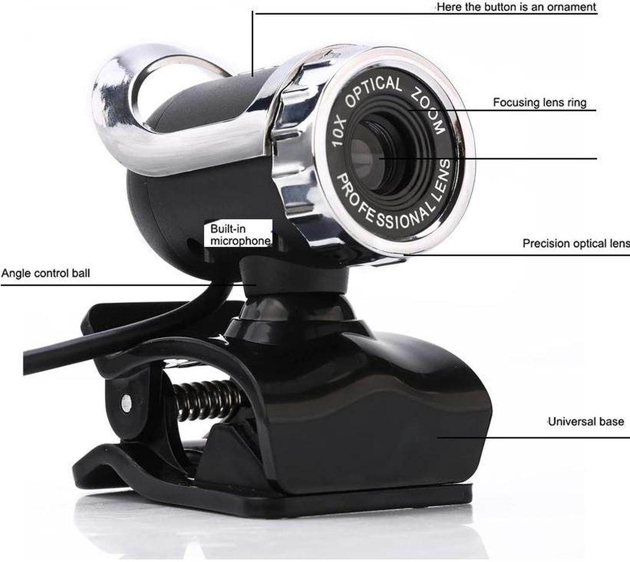 Alt view image 4 of 5 - 480P 1 Million Pixel Hd Webcam Web Cam Computer Camera With Microphone For Conference Video Calling Remote Teaching Camera
