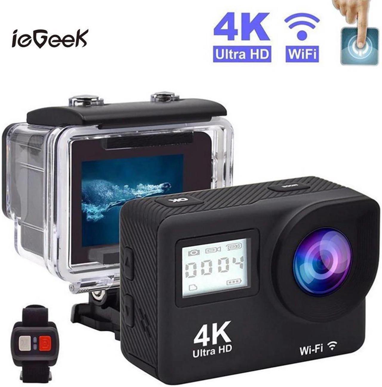 1080P HD Action Camera 4K Touch Screen WiFi Remote Control Sports Video Camcorder 30fps Mini Helmet Waterproof Sports DV Camera