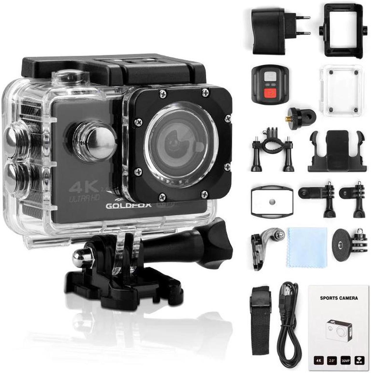 HD 4K Action Camera WiFi Remote Control Sport Camera Go Waterproof Pro Helmet Camera Sports DV 170D Video Recording Camera