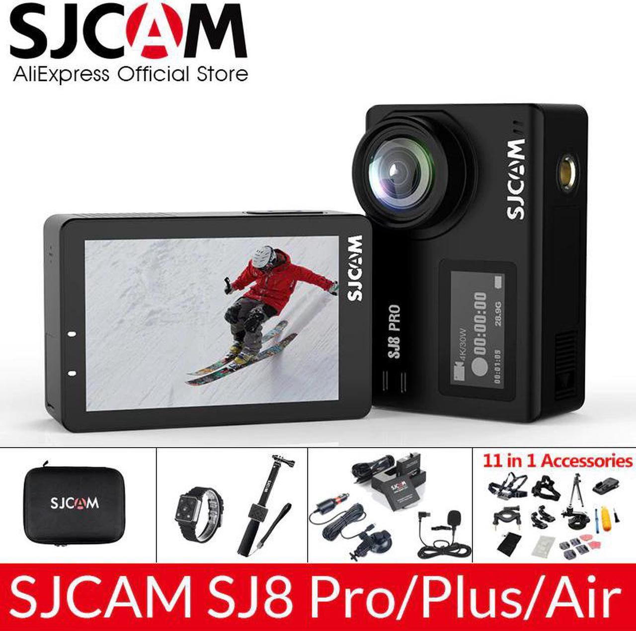 4K Action Camera SJ8 Pro/SJ8 Plus/SJ8 Air 1296P 4K 30fps/60fps HD Remote Control Helmet Waterproof Camera FPV Sports DV