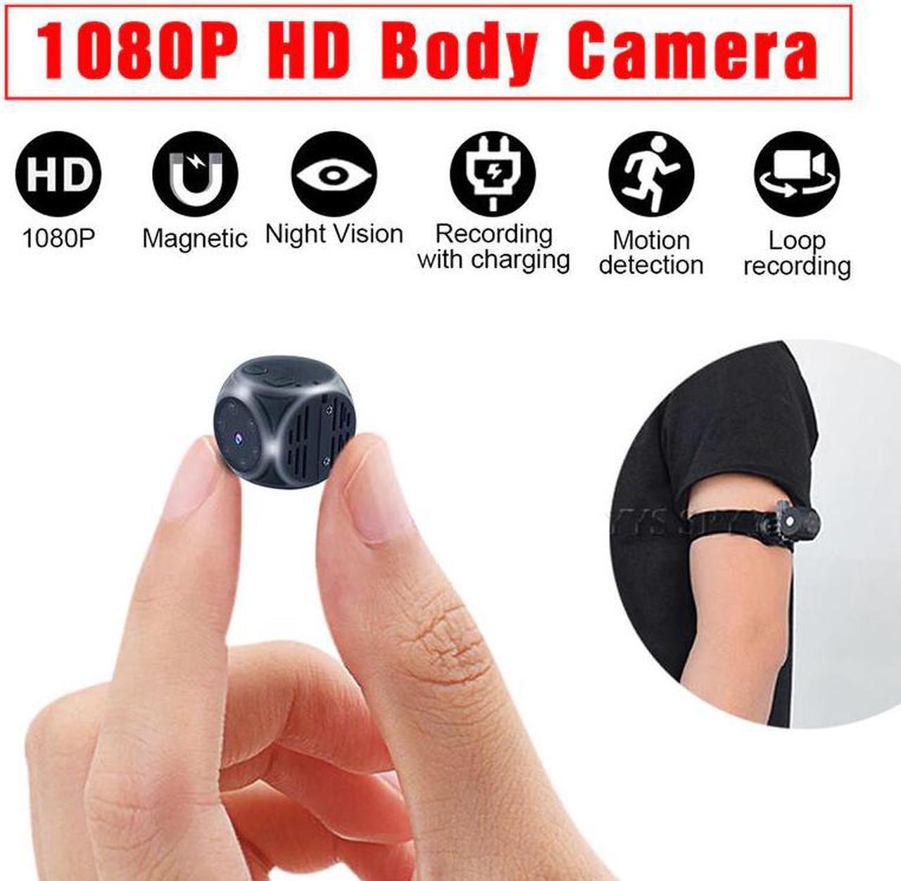 Mini Camera Magnetic Body Cam 1080P HD Video Audio Recorder Night Vision Motion Secret Camcorder Support Hidden TF Card