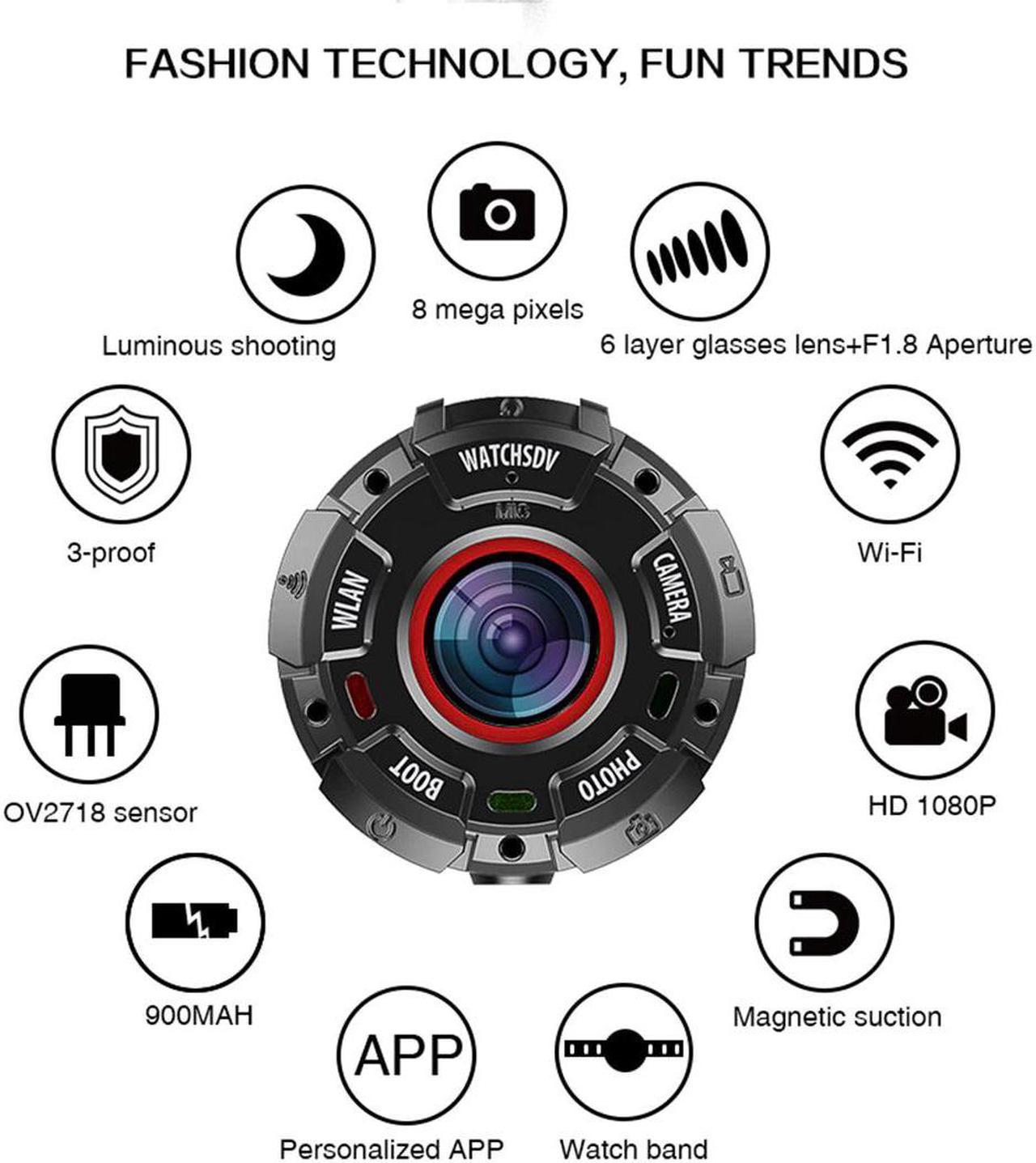 outdoor sports action camera waterproof 30 meters full hd 720p digital video recorder watch camera