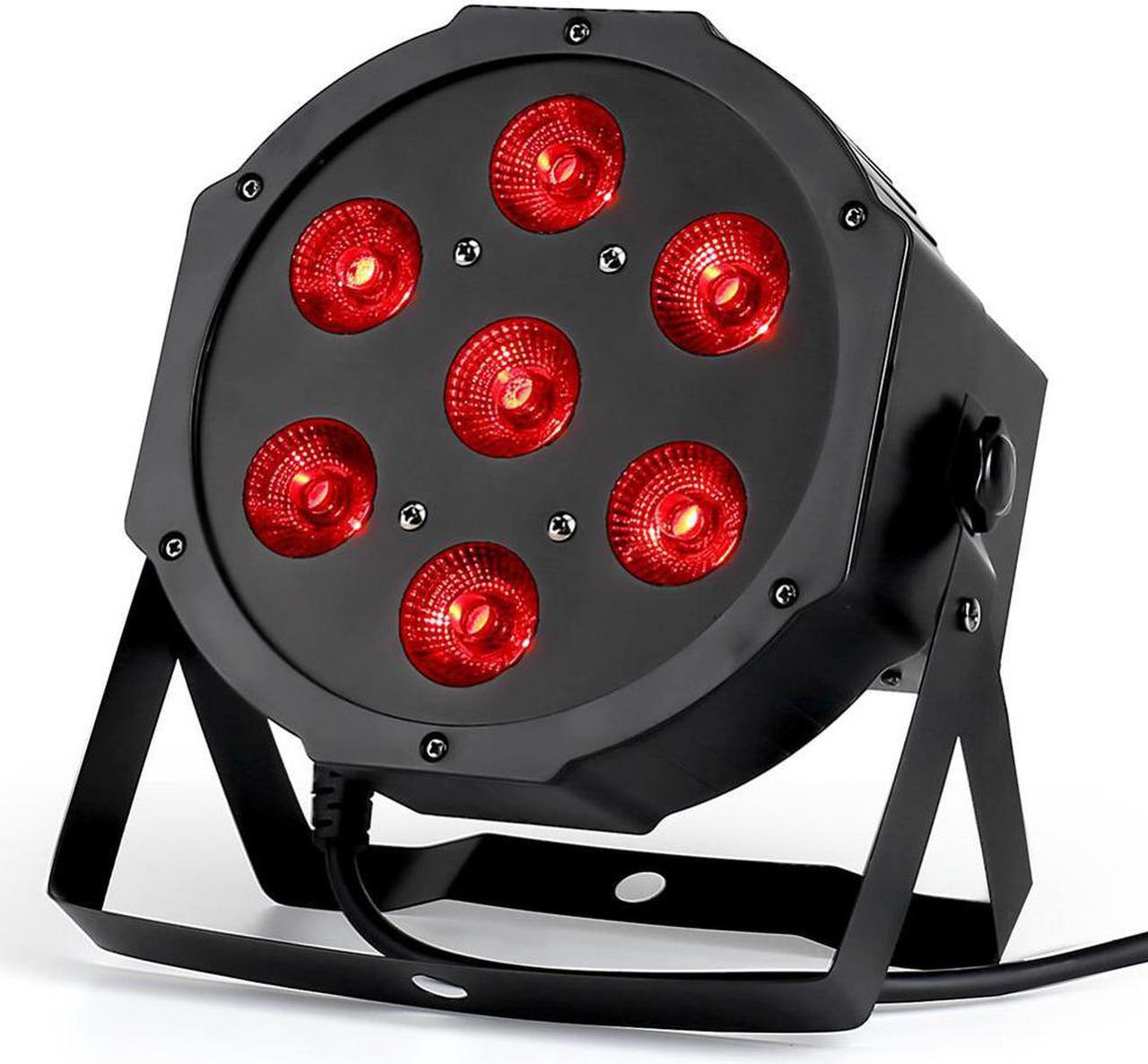 7x18W LED Par lights RGBWA UV 6in1 flat par led dmx512 disco lights professional stage dj equipment