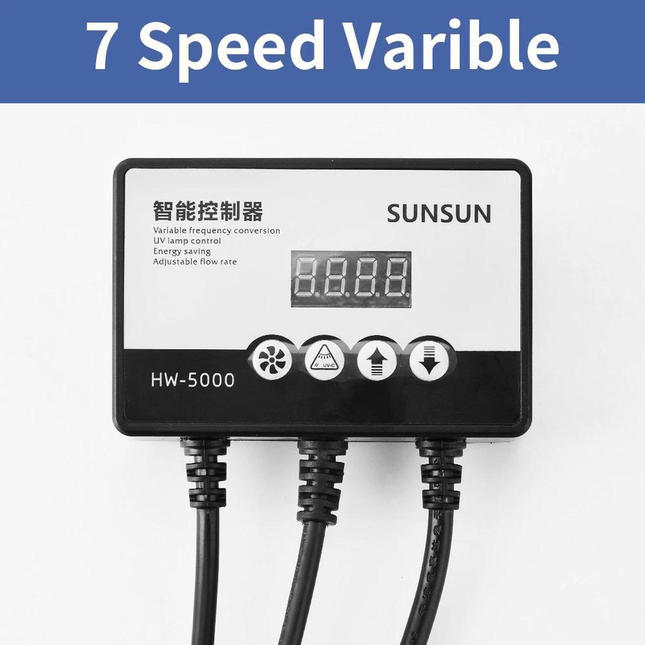 Alt view image 3 of 5 - 40W SUNSUN HW-5000 LCD Display 4-Stage Aquarium Filter with 9W UV Lamp for Fish Tank External Canister Filter Variable Flow Rate